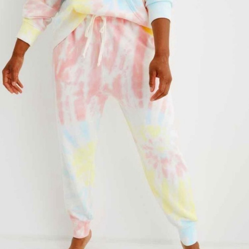 Aerie Weekend Jogger Pastel Tie Dye